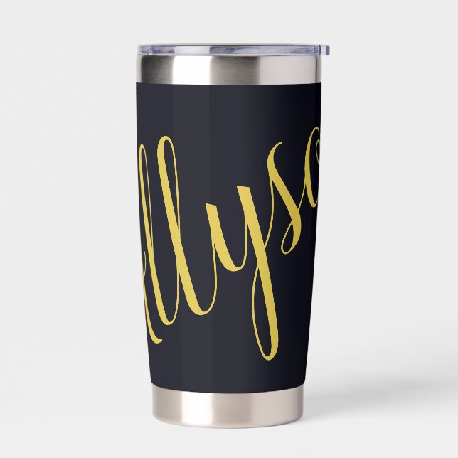 Botella Aislada Oro glamour personalizado (Izquierdo)