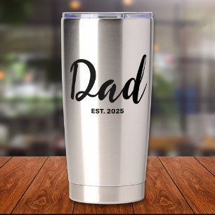 Botella Aislada Papá Establecido Regalo de Nuevo Papá