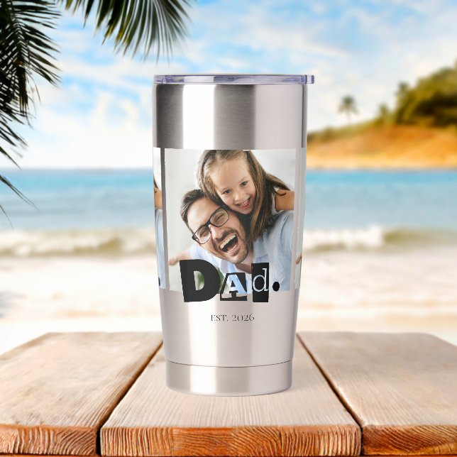 Botella Aislada Papá Estableció Foto Personalizada Moderna  (Playa)