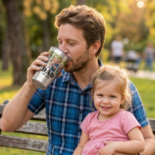 Botella Aislada Papá Estableció Negrita Texto Negro 3 foto