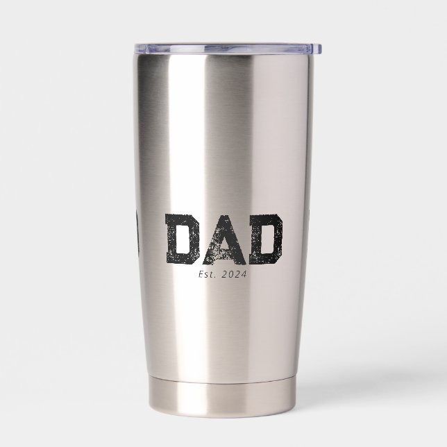 Botella Aislada Papá Estableció Nuevo Regalo para Papá (Izquierdo)