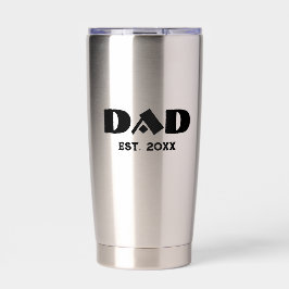 Botella Aislada Papá Estableció Nuevo Regalo para Papá