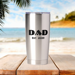 Botella Aislada Papá Estableció Nuevo Regalo para Papá