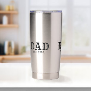 Botella Aislada Papá Estableció Nuevo Regalo para Papá