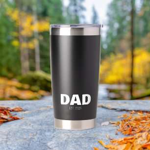 Botella Aislada Papá Estableció Nuevo Regalo para Papá
