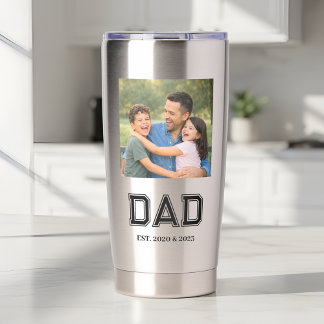 Botella Aislada Papá Estableció Tipografía Moderna de Foto Nuevo P