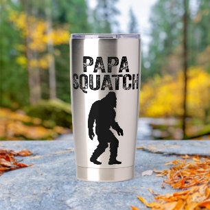 Botella Aislada Papa Squatch Divertido Bigfoot - Regalo del Día de