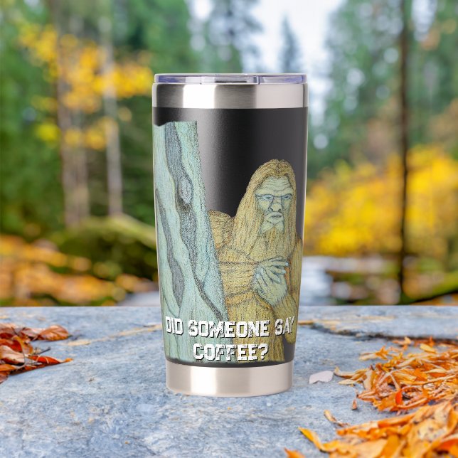 Botella Aislada Parodia del meme de Bigfoot (Al aire libre (girado))