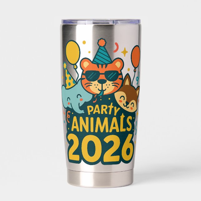 Botella Aislada Party Animals 2026 (Frente)