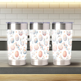 Botella Aislada Patrón audaz de Pascua Tumbler térmico de 20 oz