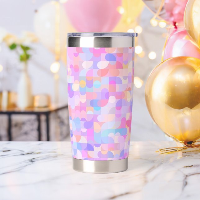Botella Aislada Patrón boho multicolor (Despedida de soltero)