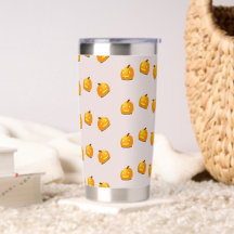 patrón de cabeza de calabaza naranja