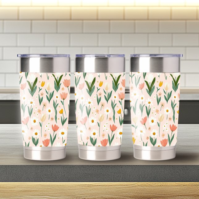 Botella Aislada Patrón dramático de Pascua Tumbler térmico de 20oz (Subido por el creador)