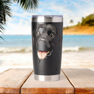 Botella Aislada Perro Labrador Retriever Motivo Arte Mascota Labra