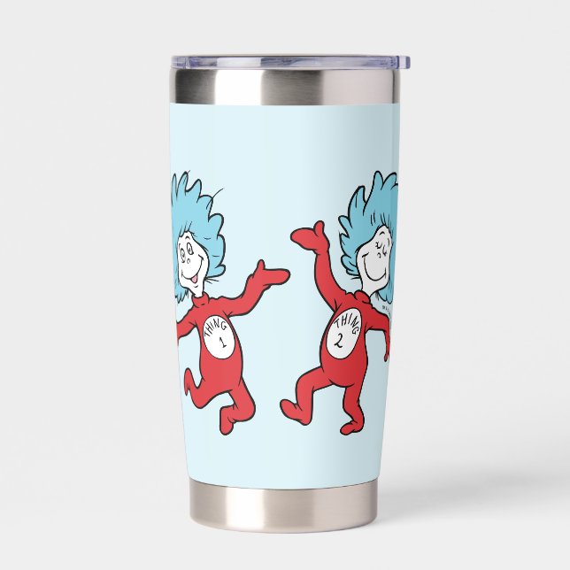 Botella Aislada Personaje de Dr. Seuss Cosa 1 y Cosa 2 (Izquierdo)