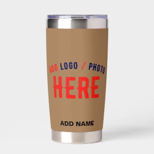 BOTELLA AISLADA PERSONALIZABLE MODERNO ELEGANTE BROWN VERIFICADO M
