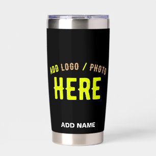 BOTELLA AISLADA PERSONALIZABLE MODERNO ESTILO NEGRO VERIFICADO MAR