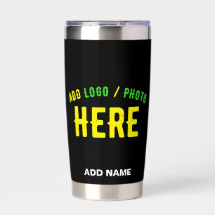 BOTELLA AISLADA PERSONALIZABLE MODERNO ESTILO NEGRO VERIFICADO MAR