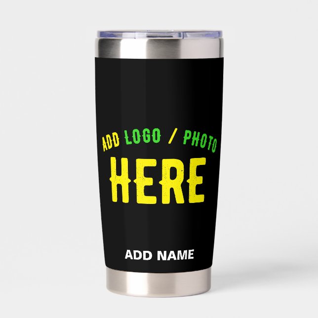 BOTELLA AISLADA PERSONALIZABLE MODERNO ESTILO NEGRO VERIFICADO MAR (Frente)