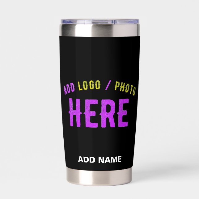 BOTELLA AISLADA PERSONALIZABLE MODERNO ESTILO NEGRO VERIFICADO MAR (Frente)