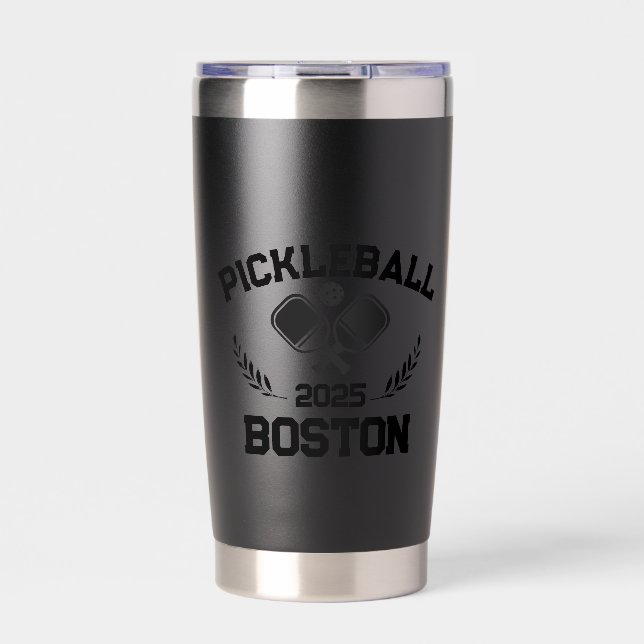 Botella Aislada Personalizado de Pickleball Boston 2025 (Frente)