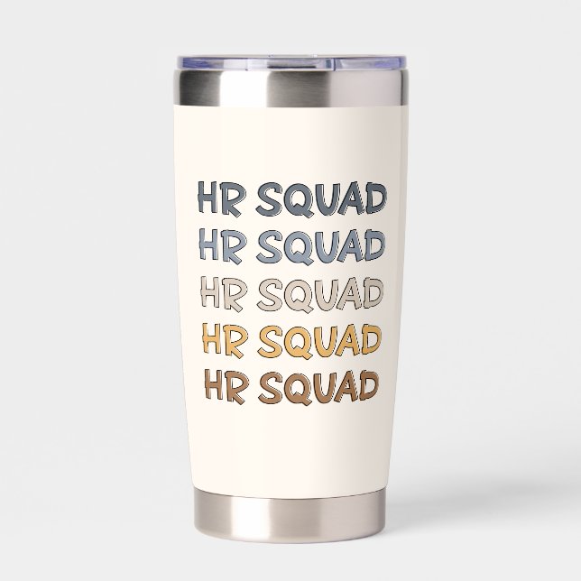 Botella Aislada Personalizado de Recursos Humanos Squad: regalos d (Frente)