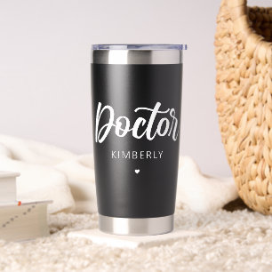 Botella Aislada Personalizado Elegante Doctor Dr Graduación