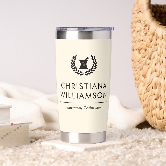 Botella Aislada Personalizado Elegante Farmacia Farmacéutica Perso (Sala de estar)