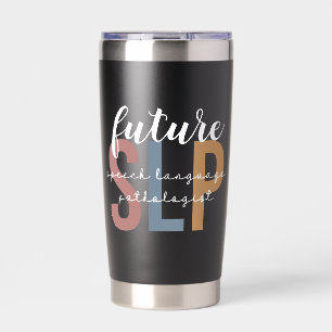 Botella Aislada Personalizado Futuro SLP Speech Pathólogo Leopard