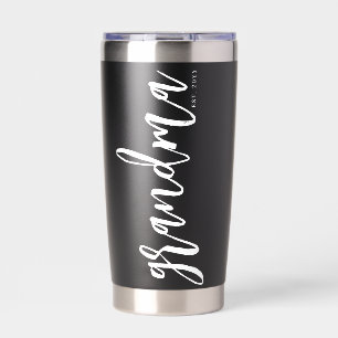 Botella Aislada Personalizado Grandma Est La abuela será nueva a