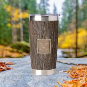 Botella Aislada Personalizado Guay Resumen Árbol Bark Motif de art