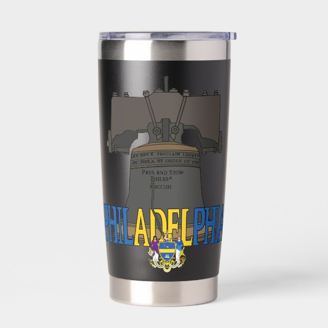 Botella Aislada Philadelphia Pennsylvania Liberty Bell (Izquierdo)