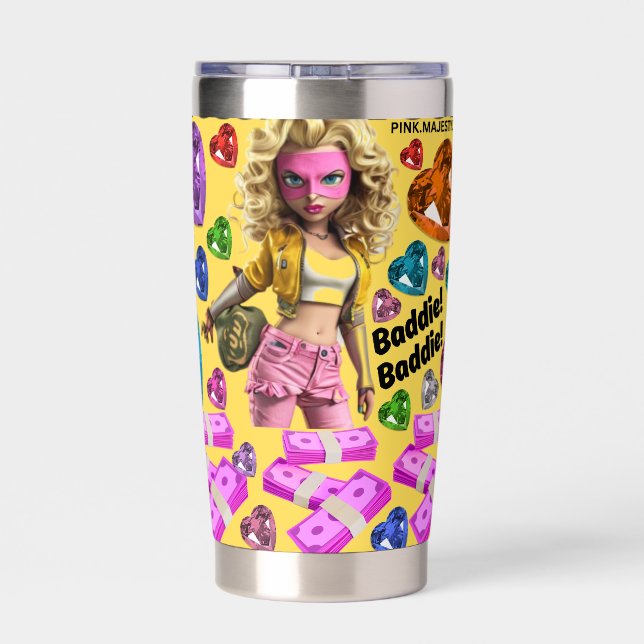 Botella Aislada Pícara Malvada (Detrás)