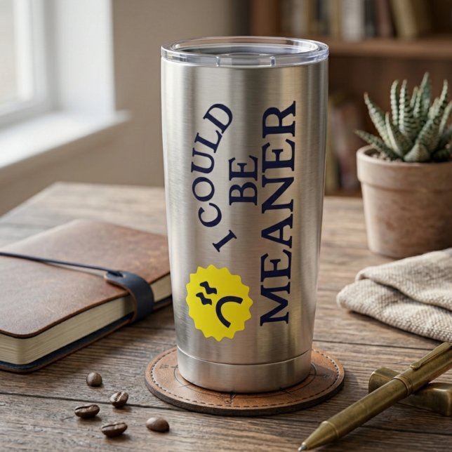 Botella Aislada Podría Ser Más Mala – Tumbler Térmico Divertido (Subido por el creador)