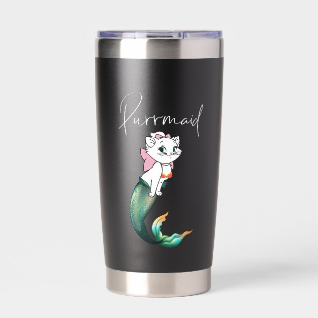 Botella Aislada Purrmaid de gatito de gatito de comadreja - Diseño (Frente)