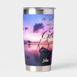 Botella Aislada Quédate quieto con barco personalizado