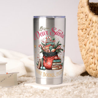 Botella Aislada Querido Santa, Más Libros Por Favor