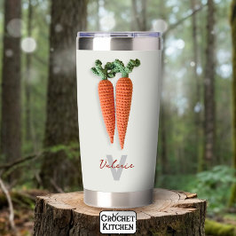 Botella Aislada Quirky Amigurumi Nombre de las zanjas crochet Mini