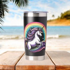 Botella Aislada Raibow Unicorn