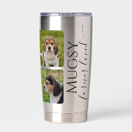 Botella Aislada Recuerdo personalizado de foto para mascota