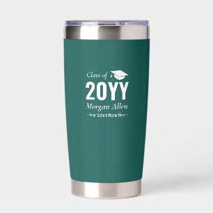 Botella Aislada Regalo de graduación de nombre personalizado simpl