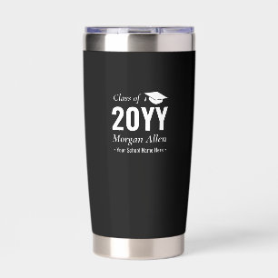 Botella Aislada Regalo de graduación de nombre personalizado simpl