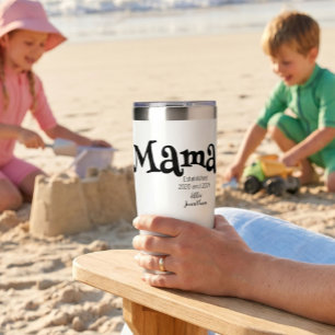 Botella Aislada Regalo de Mama Establecida para Nueva Mamá