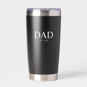 Botella Aislada Regalo de Papá Establecido Nuevo Papá