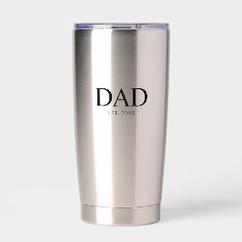 Botella Aislada Regalo de Papá Establecido Nuevo Papá
