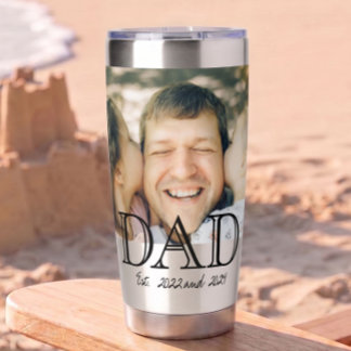 Botella Aislada Regalo del Día del Padre Mínimo Establecido por Pa