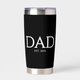 Botella Aislada Regalo para nuevo padre Papá establecido