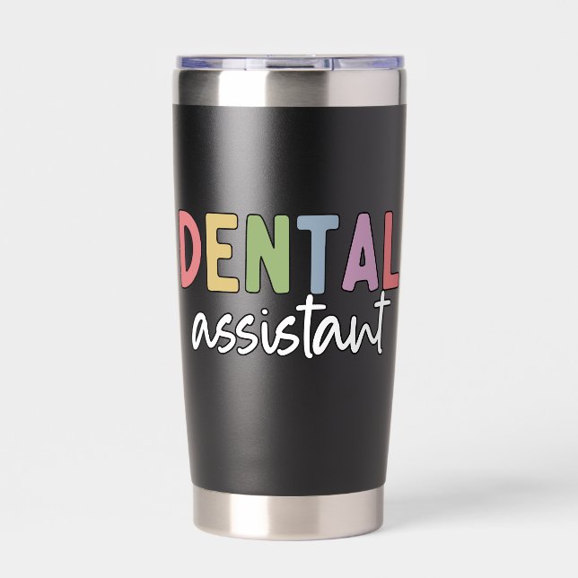 Botella Aislada Regalo personalizado de asistente dental (Frente)