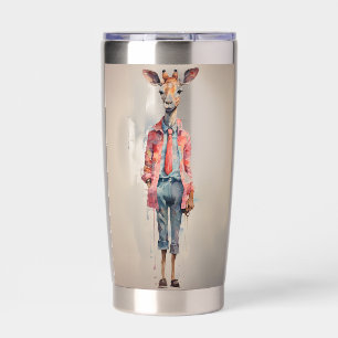 Botella Aislada Resumen Funky Male Giraffe