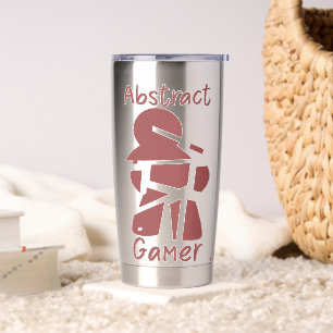 Botella Aislada Resumen Gamer Diversión Broken Meeple Gamer Tema